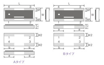 金属皮膜チップネットワーク抵抗器