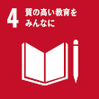 質の高い教育をみんなに 質の高い教育をみんなにアイコン