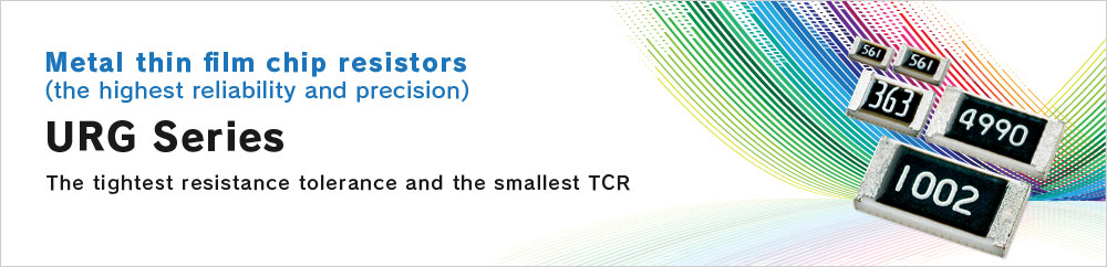 Metal thin film chip resistors(the highest reliability and precision) URG Series