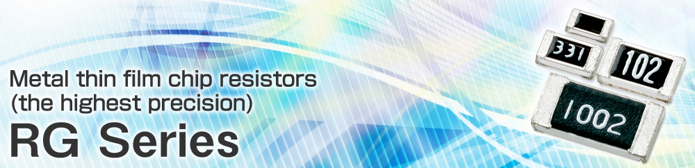 Metal thin film chip resistors(the highest precision) RG Series