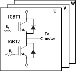 An example of gate resistor
